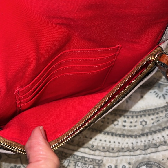 Dooney and Burke zippered pouch wristlet - Picture 3 of 12